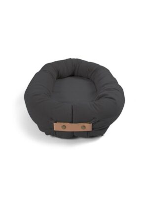 Filibabba Babynest - Fløjl - Stone grey