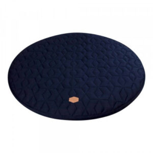 Filibabba quiltet legetæppe Ø90 - Dark Blue