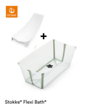 Flexibath inkl. newborn support - trans. grøn