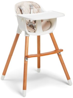 JLY Nordic 2-i-1 Højstol, Beige