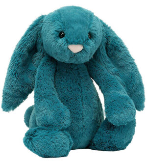 Jellycat Bamse - Small - 18x9 cm - Bashful Mineral Blue Bunny