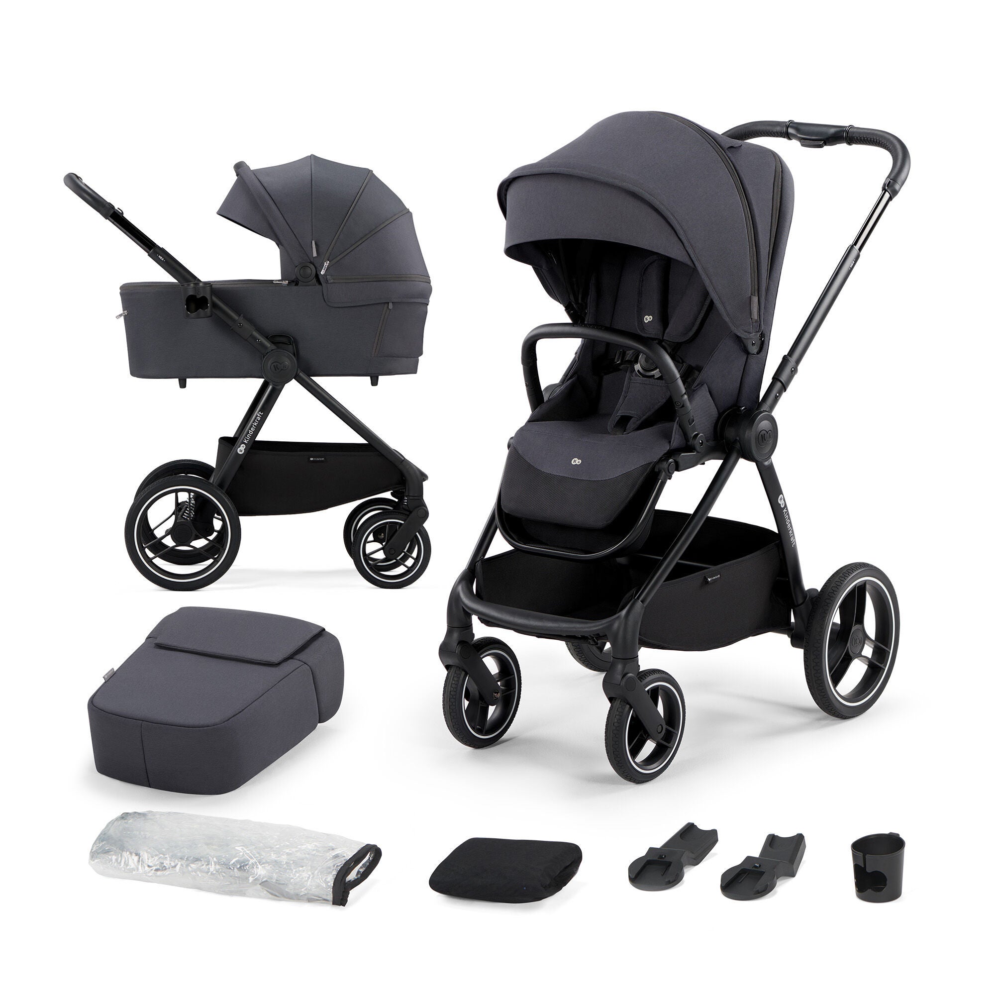 Kinderkraft NEA 2-in-1 Duovogn, Deep Grey Kinderkraft NEA 2-in-1 Duovogn, Deep Grey