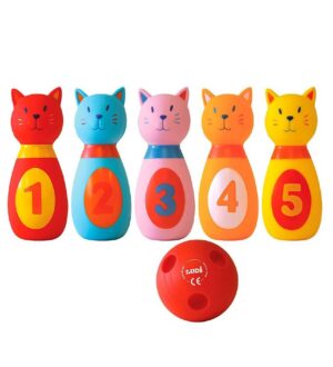 Ludi Bowlingsæt - Katte - 6 Dele