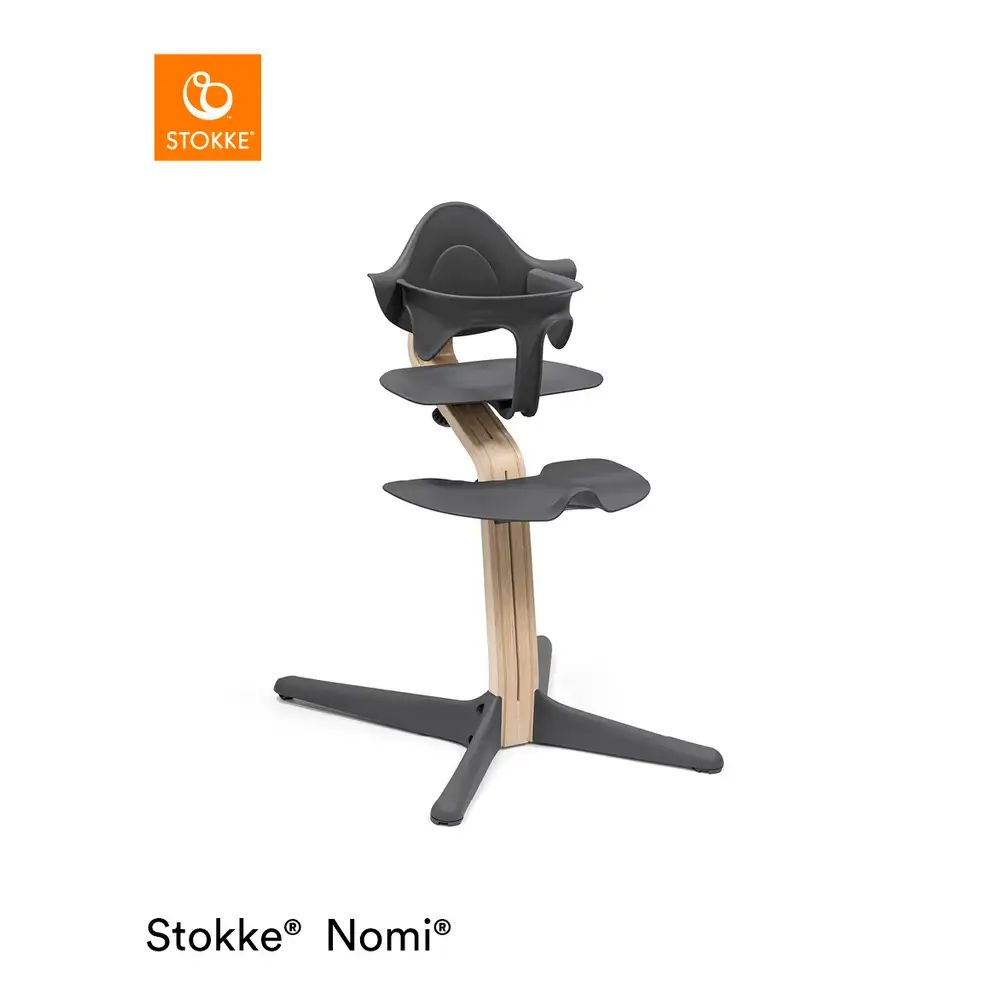 Nomi Stol Natur/Anthracite inkl. Bøjle Nomi Stol Natur/Anthracite inkl. Bøjle