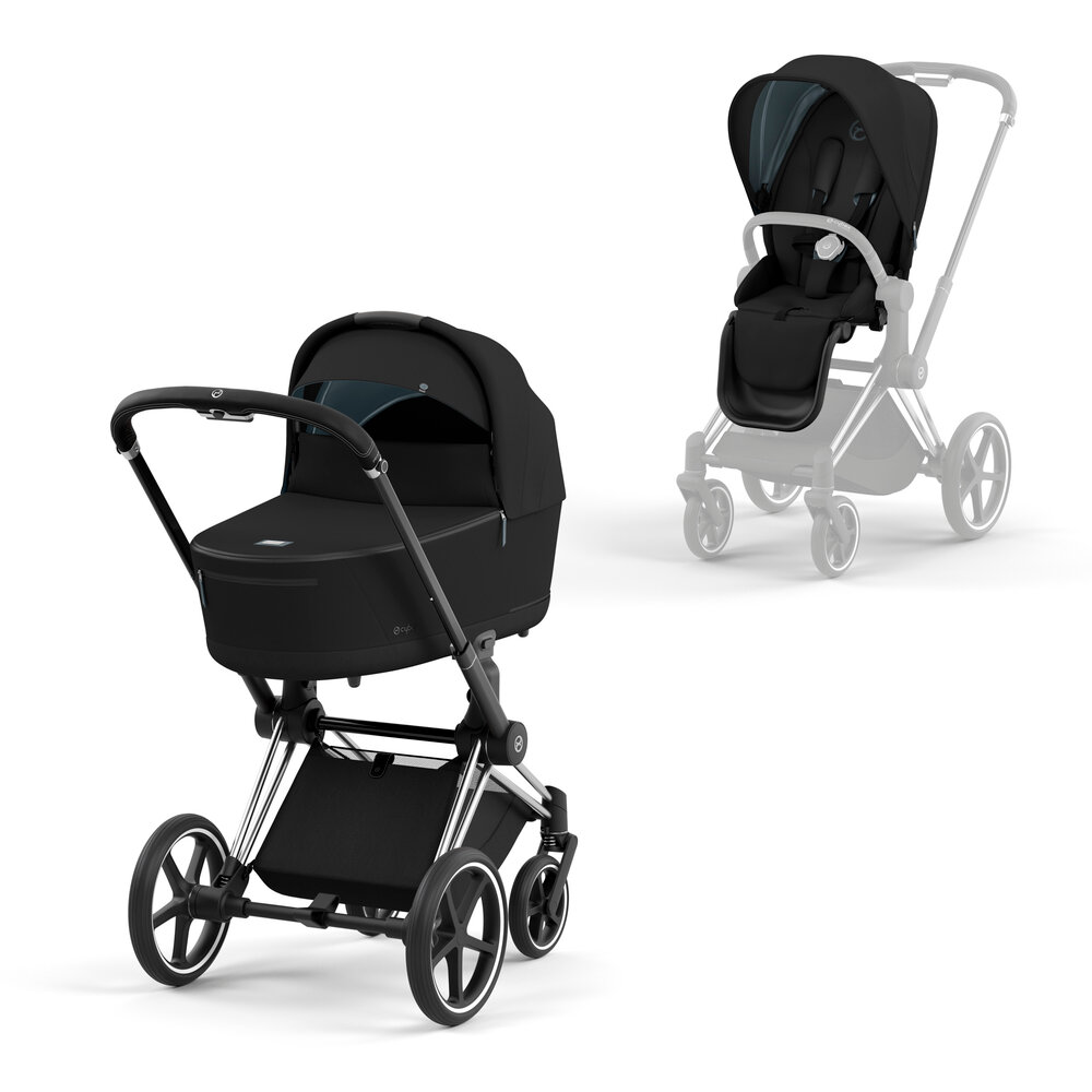 Priam Duovogn 2022 - deep black/chrome black Priam Duovogn 2022 - deep black/chrome black