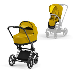 Priam Duovogn 2022 - mustard yellow/chrome black