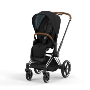 Priam Klapvogn 2022 - deep black/chrome black
