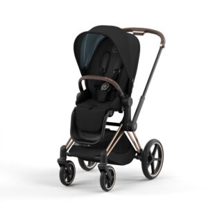 Priam Klapvogn 2022 - deep black/rose gold