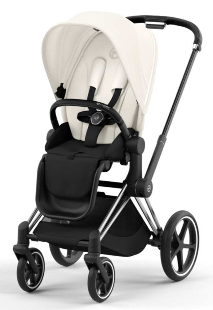 Priam klapvogn 2023 - off white/chrome black Priam klapvogn 2023 - off white/chrome black