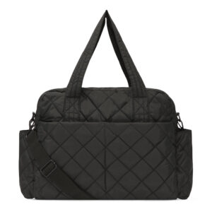 Pusletaske quiltet - black