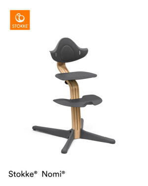 Stokke Nomi Stol - Oak Anthracite