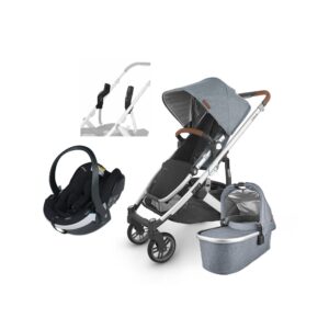 UPPAbaby CRUZ V2 Duovogn inkl. BeSafe iZi Go Modular X2 i-Size Autostol Baby, Gregory Blue