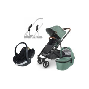 UPPAbaby CRUZ V2 Duovogn inkl. BeSafe iZi Go Modular X2 i-Size Autostol Baby, Gwen Green