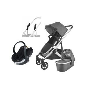 UPPAbaby CRUZ V2 Duovogn inkl. BeSafe iZi Go Modular X2 i-Size Autostol Baby, Jordan Grey