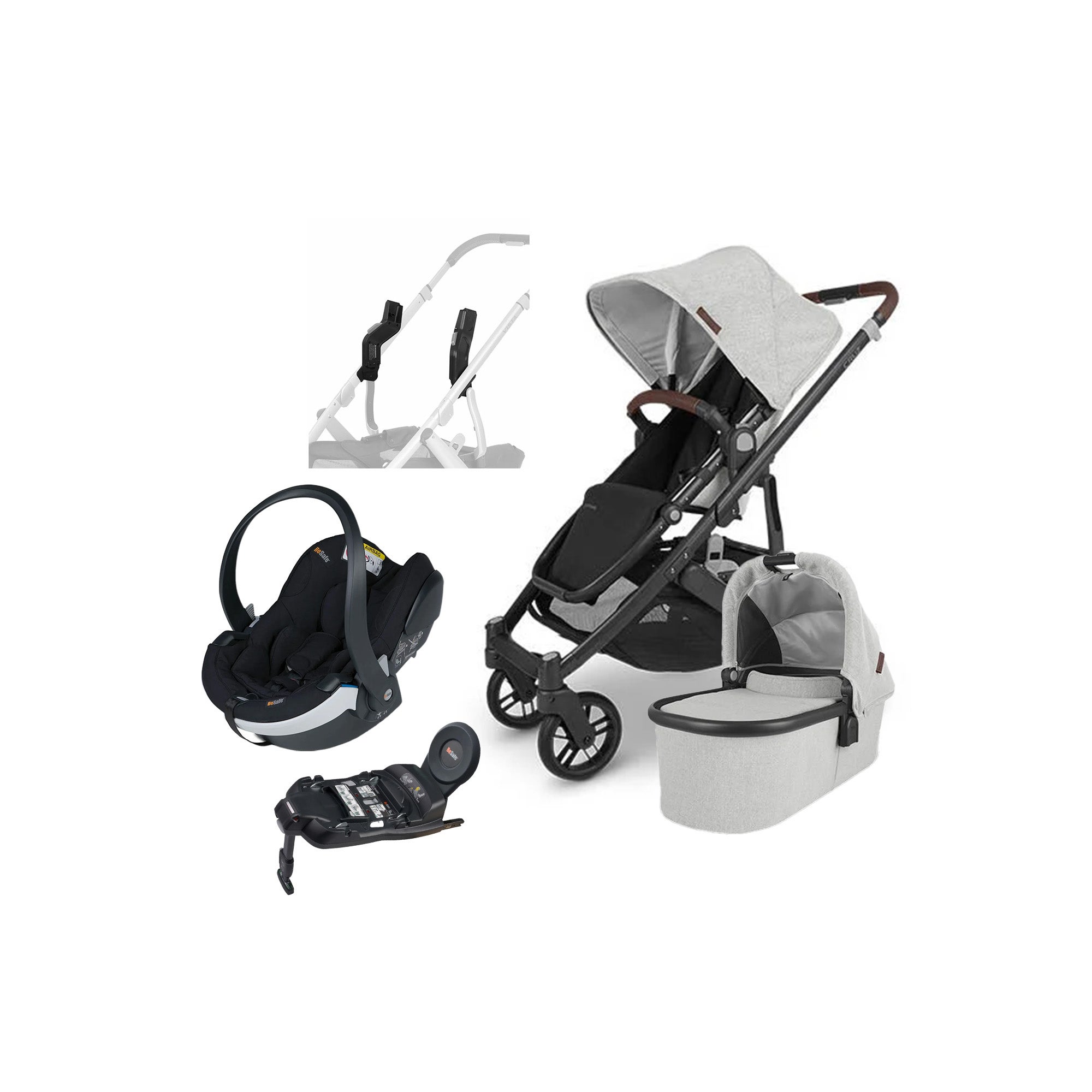 UPPAbaby CRUZ V2 Duovogn inkl. BeSafe iZi Go Modular X2 i-Size Autostol Baby & Base, Anthony Grey UPPAbaby CRUZ V2 Duovogn inkl. BeSafe iZi Go Modular X2 i-Size Autostol Baby & Base, Anthony Grey