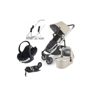 UPPAbaby CRUZ V2 Duovogn inkl. BeSafe iZi Go Modular X2 i-Size Autostol Baby & Base, Declan Beige