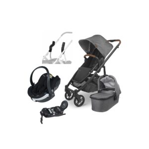 UPPAbaby CRUZ V2 Duovogn inkl. BeSafe iZi Go Modular X2 i-Size Autostol Baby & Base, Greyson Black