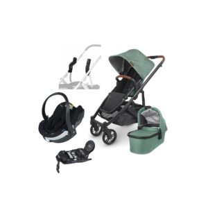UPPAbaby CRUZ V2 Duovogn inkl. BeSafe iZi Go Modular X2 i-Size Autostol Baby & Base, Gwen Green
