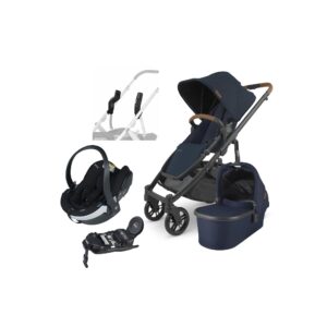 UPPAbaby CRUZ V2 Duovogn inkl. BeSafe iZi Go Modular X2 i-Size Autostol Baby & Base, Noa Navy