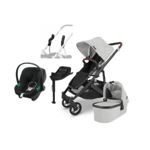 UPPAbaby CRUZ V2 Duovogn inkl. Cybex Aton B2 i-Size Autostol Baby & Base, Anthony Grey