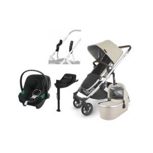 UPPAbaby CRUZ V2 Duovogn inkl. Cybex Aton B2 i-Size Autostol Baby & Base, Declan Beige