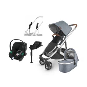 UPPAbaby CRUZ V2 Duovogn inkl. Cybex Aton B2 i-Size Autostol Baby & Base, Gregory Blue