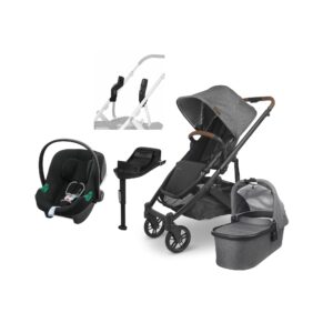 UPPAbaby CRUZ V2 Duovogn inkl. Cybex Aton B2 i-Size Autostol Baby & Base, Greyson Black