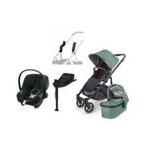 UPPAbaby CRUZ V2 Duovogn inkl. Cybex Aton B2 i-Size Autostol Baby & Base, Gwen Green
