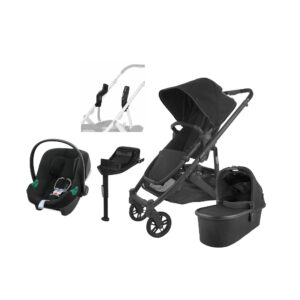 UPPAbaby CRUZ V2 Duovogn inkl. Cybex Aton B2 i-Size Autostol Baby & Base, Jake Black