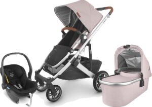 UPPAbaby CRUZ V2 Duovogn inkl. MESA i-Size Babyautostol, Alice Pink/Jake Black