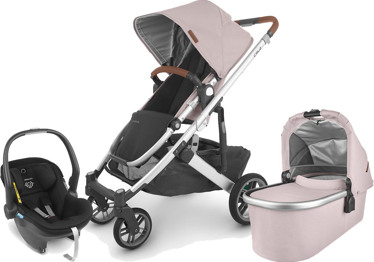 UPPAbaby CRUZ V2 Duovogn inkl. MESA i-Size Babyautostol, Alice Pink/Jake Black UPPAbaby CRUZ V2 Duovogn inkl. MESA i-Size Babyautostol, Alice Pink/Jake Black