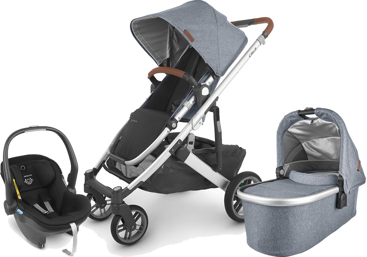 UPPAbaby CRUZ V2 Duovogn inkl. MESA i-Size Babyautostol, Gregory Blue/Jake Black UPPAbaby CRUZ V2 Duovogn inkl. MESA i-Size Babyautostol, Gregory Blue/Jake Black