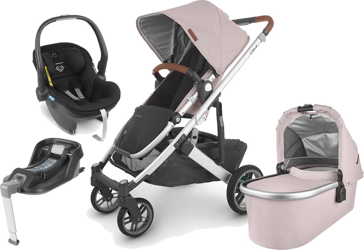 UPPAbaby CRUZ V2 Duovogn inkl. MESA i-Size Babyautostol & Base, Alice Pink/Jake Black UPPAbaby CRUZ V2 Duovogn inkl. MESA i-Size Babyautostol & Base, Alice Pink/Jake Black