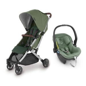 UPPAbaby MINU V2 Klapvogn inkl. MESA i-Size Autostol Baby, Emelia Green/Emmett Green