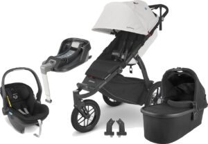 UPPAbaby RIDGE Duovogn inkl. MESA i-Size Autostol Baby & Base, Bryce White/Jake Black