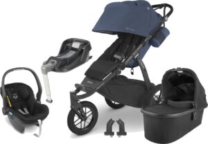 UPPAbaby RIDGE Duovogn inkl. MESA i-Size Autostol Baby & Base, Reggie Black/Jake Black