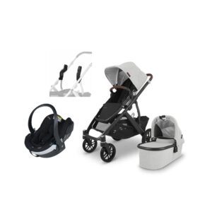 UPPAbaby VISTA V2 Duovogn inkl. BeSafe iZi Go Modular X2 i-Size Autostol Baby, Anthony Grey