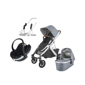 UPPAbaby VISTA V2 Duovogn inkl. BeSafe iZi Go Modular X2 i-Size Autostol Baby, Gregory Blue