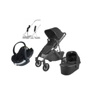 UPPAbaby VISTA V2 Duovogn inkl. BeSafe iZi Go Modular X2 i-Size Autostol Baby, Jake Black