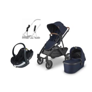 UPPAbaby VISTA V2 Duovogn inkl. BeSafe iZi Go Modular X2 i-Size Autostol Baby, Noa Navy