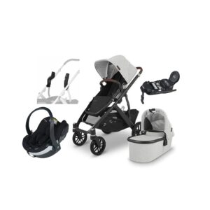 UPPAbaby VISTA V2 Duovogn inkl. BeSafe iZi Go Modular X2 i-Size Autostol Baby & Base, Anthony Grey