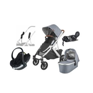 UPPAbaby VISTA V2 Duovogn inkl. BeSafe iZi Go Modular X2 i-Size Autostol Baby & Base, Gregory Blue