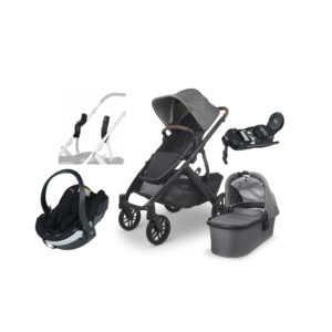 UPPAbaby VISTA V2 Duovogn inkl. BeSafe iZi Go Modular X2 i-Size Autostol Baby & Base, Greyson Black