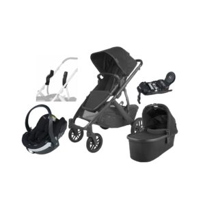 UPPAbaby VISTA V2 Duovogn inkl. BeSafe iZi Go Modular X2 i-Size Autostol Baby & Base, Jake Black