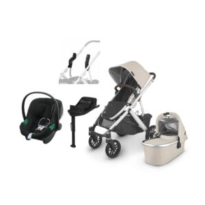 UPPAbaby VISTA V2 Duovogn inkl. Cybex Aton B2 i-Size Autostol Baby inkl. Base, Declan Beige