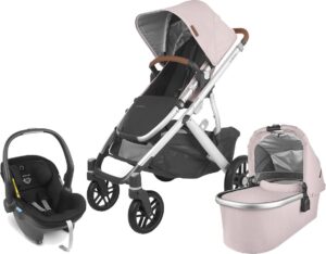 UPPAbaby VISTA V2 Duovogn inkl. MESA i-Size Babyautostol, Alice Pink/Jake Black