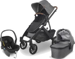 UPPAbaby VISTA V2 Duovogn inkl. MESA i-Size Babyautostol, Greyson Black/Jake Black