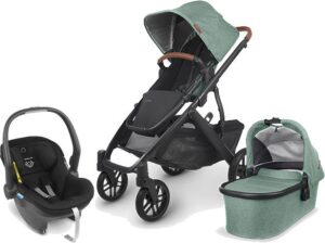 UPPAbaby VISTA V2 Duovogn inkl. MESA i-Size Babyautostol, Gwen Green/Jake Black