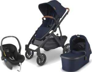 UPPAbaby VISTA V2 Duovogn inkl. MESA i-Size Babyautostol, Noa Navy/Jake Black