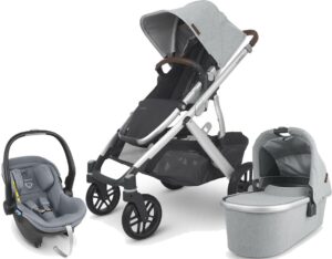 UPPAbaby VISTA V2 Duovogn inkl. MESA i-Size Babyautostol, Stella Grey/Gregory Grey